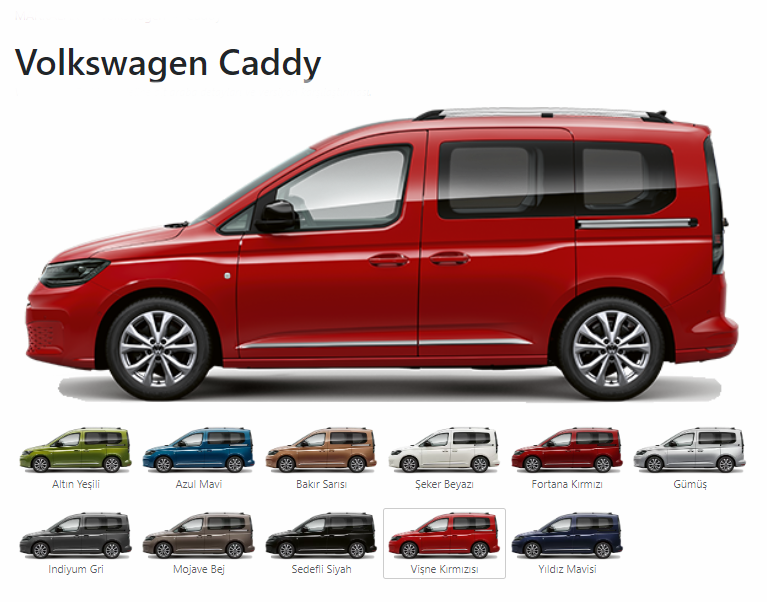 Volkswagen Caddy 2024 Engelli Araç Fiyatları