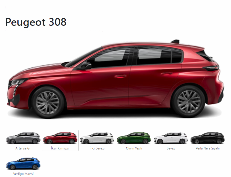 Peugeot 308 Modelinin  2024 Fiyatları ve Özellikleri